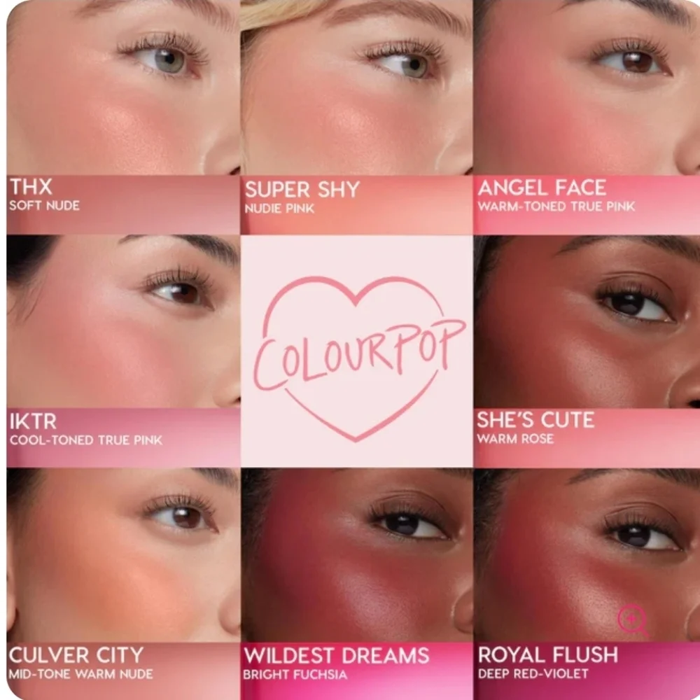 Colourpop Weightless Liquid Blush: She's Cute (Warm Rosy Berry), NIB